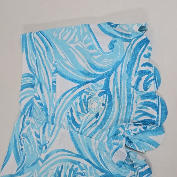 Lilly Pulitzer Buttercup Scallop Shorts in Resort White Sea Ruffles - Picture 9 of 13